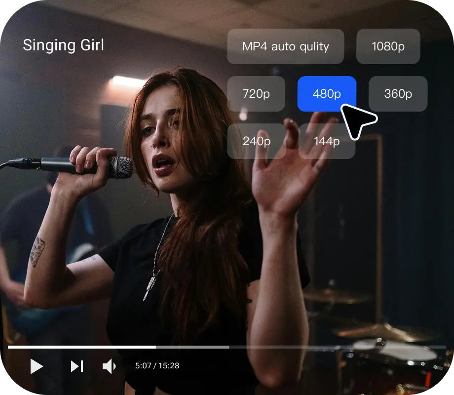 Multiple Resolution Options Available