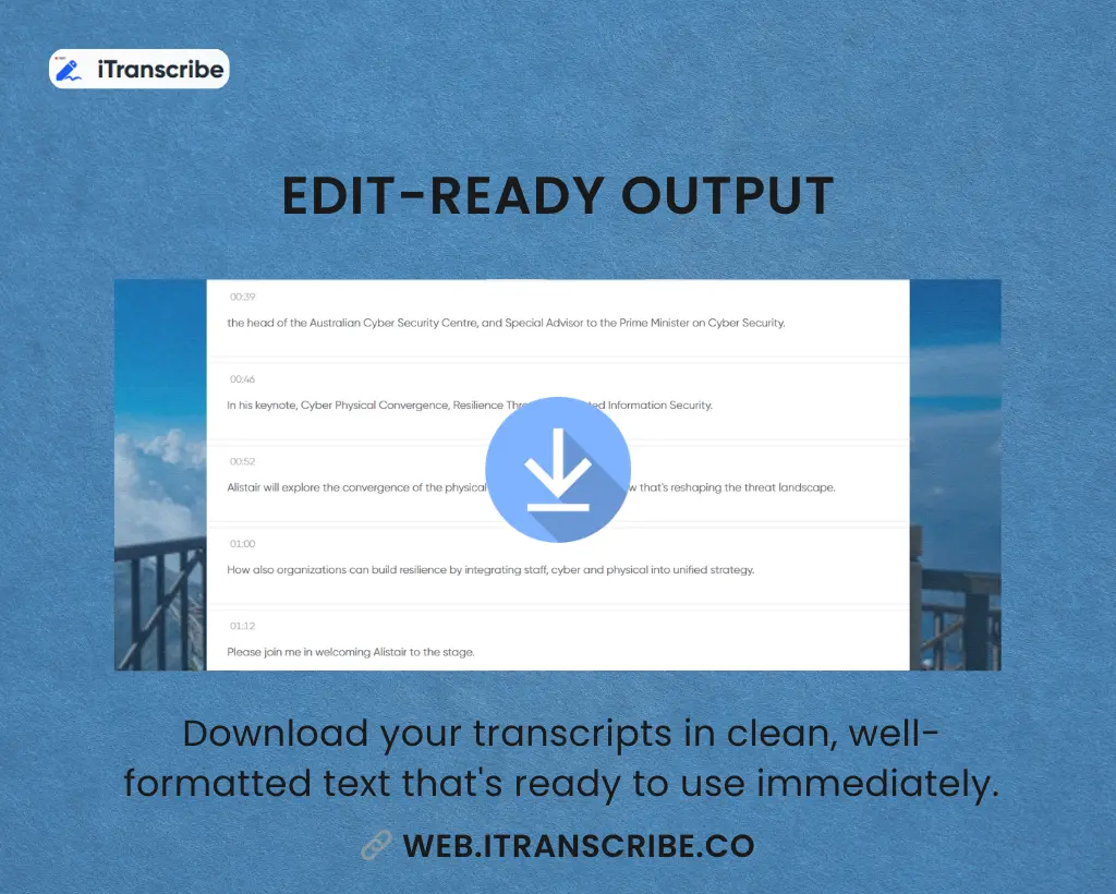 Edit-Ready Output